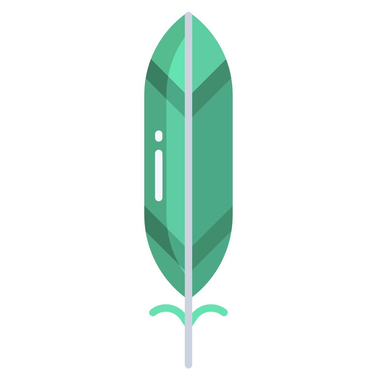 piuma di cuculo smeraldo africano icon