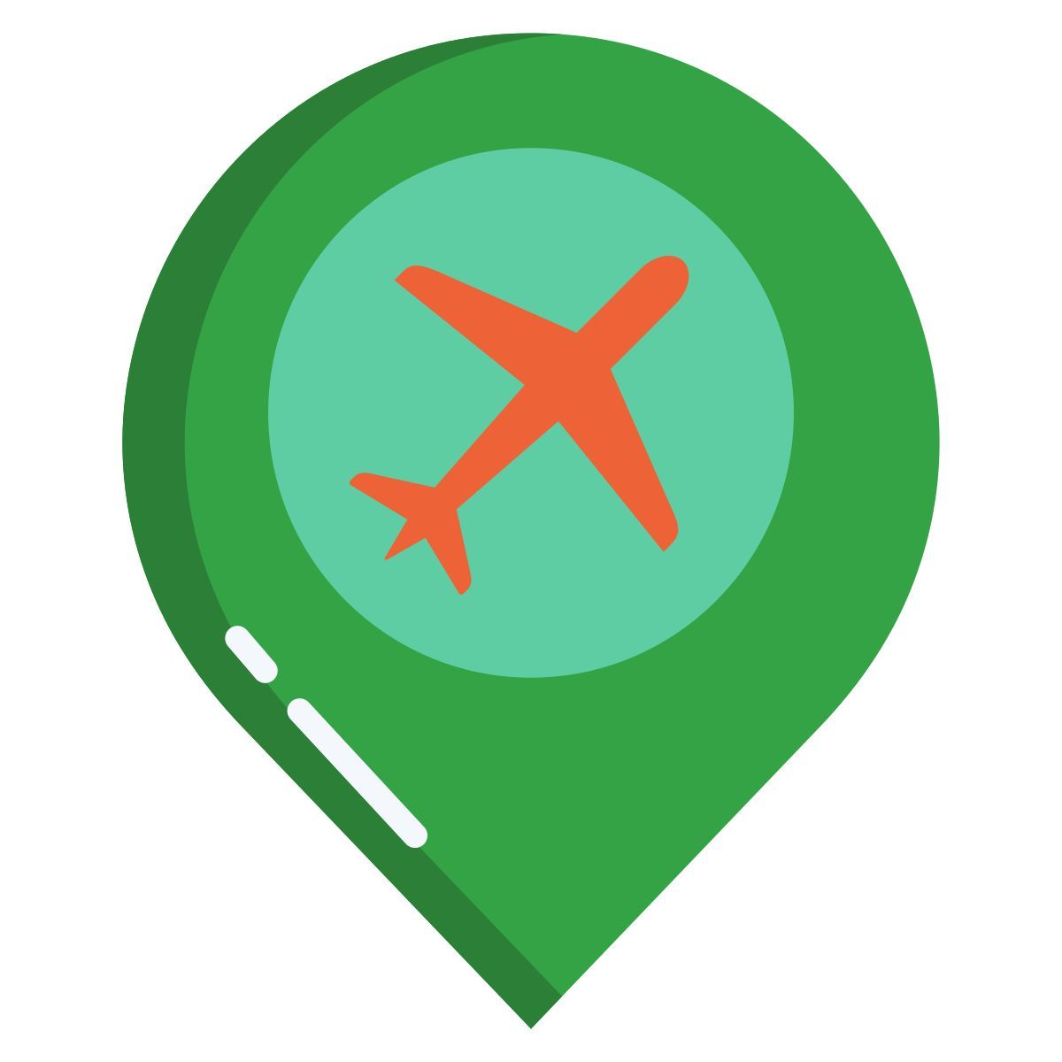 emplacement de l'aéroport icon