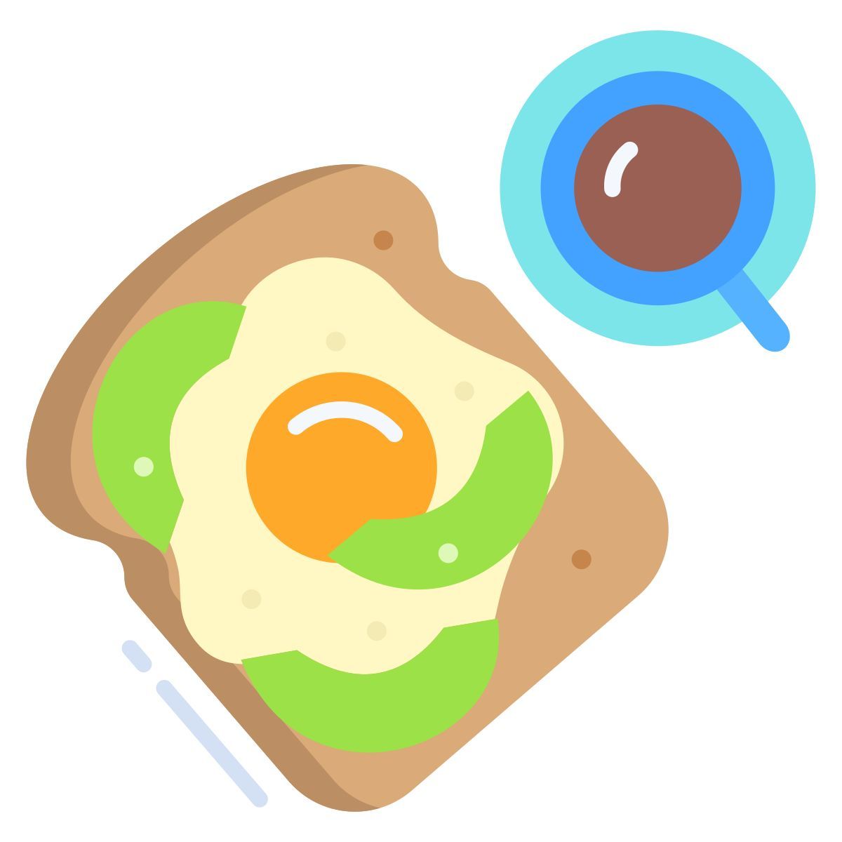 toast à l'avocat et aux œufs icon