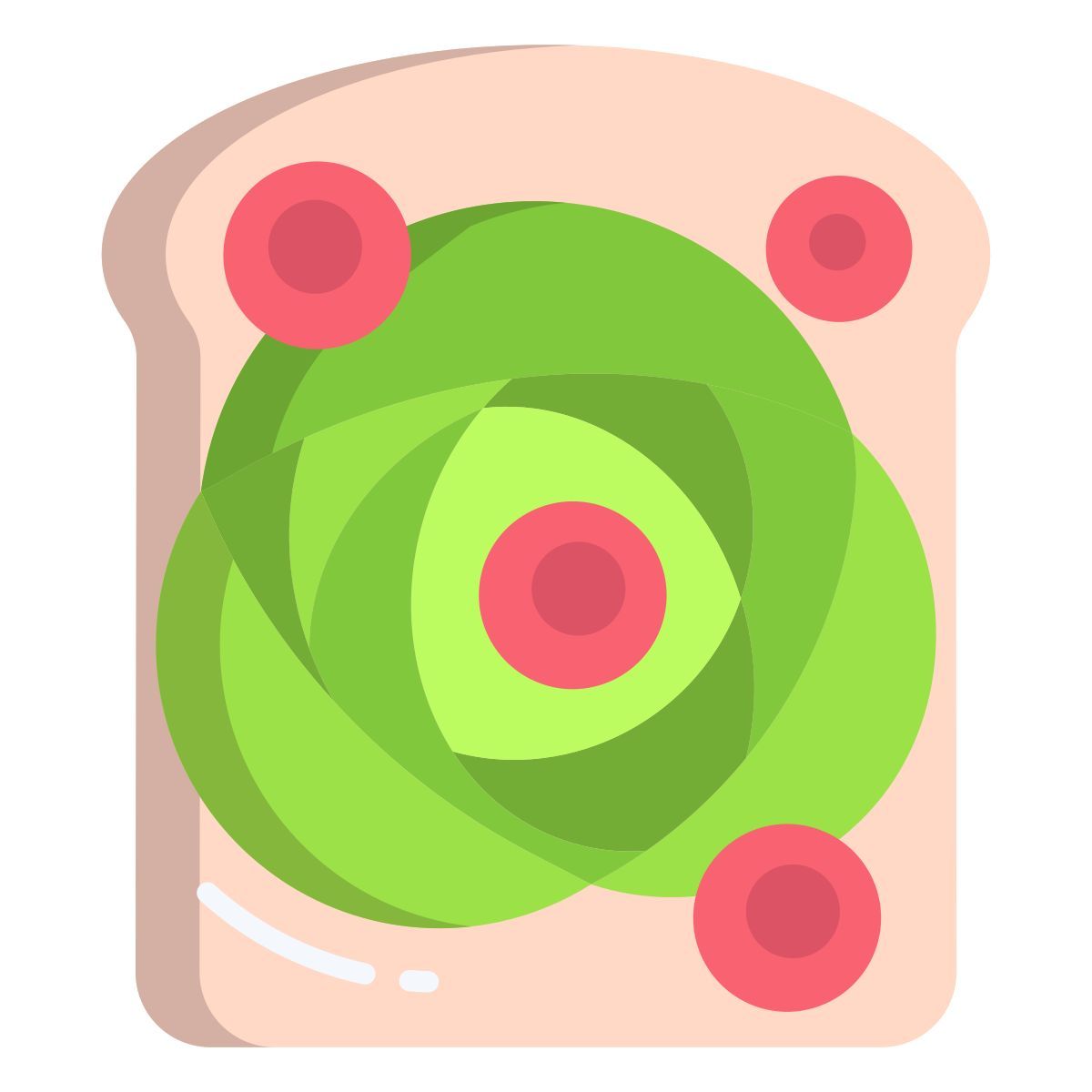 avocado and rose icon