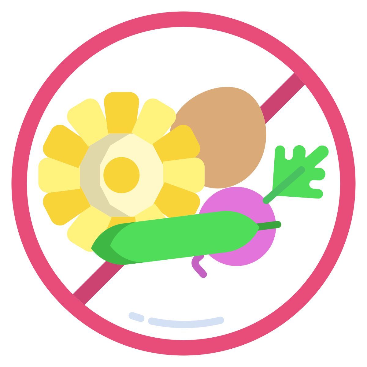 avoid starchy vegetables icon