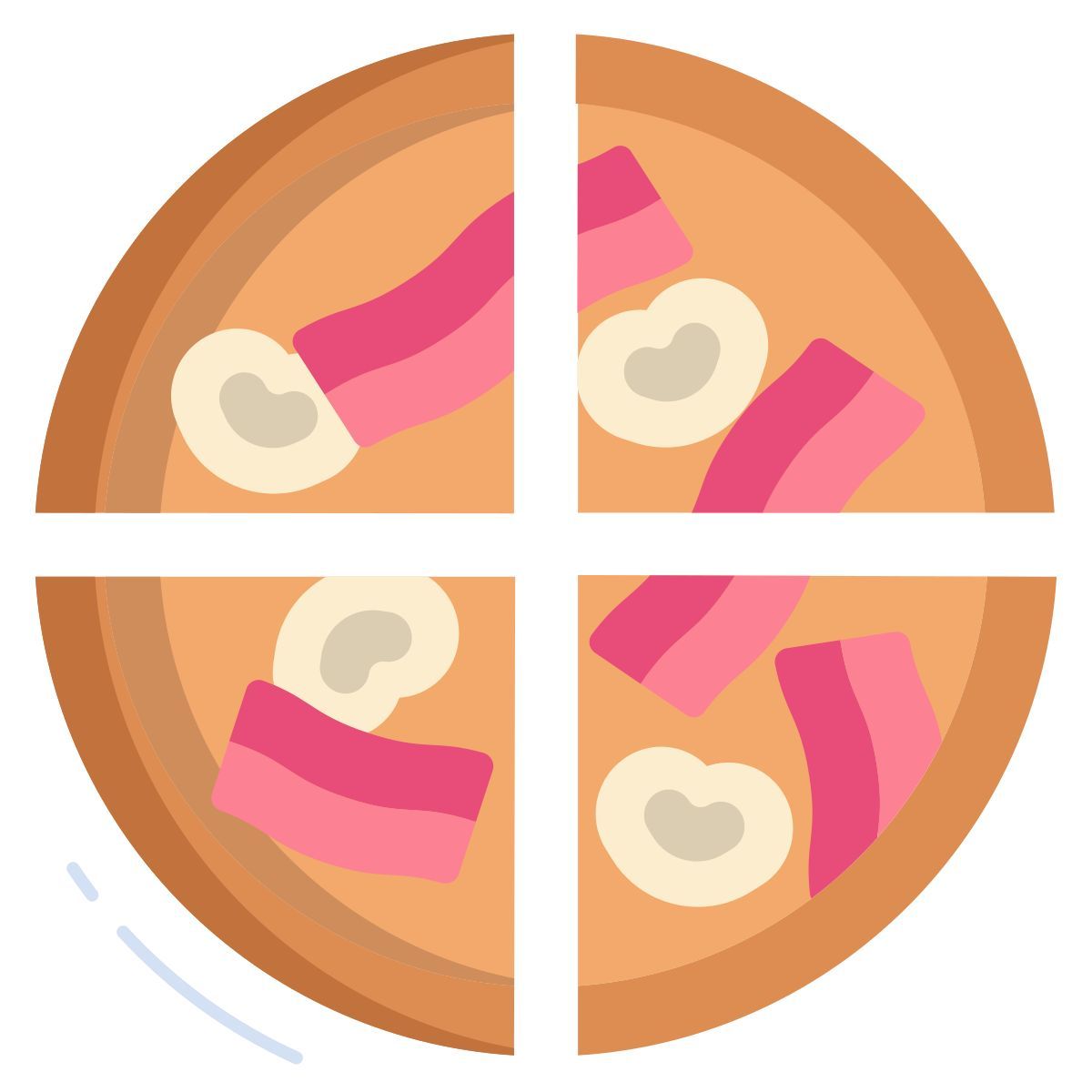 bacon pizza icon