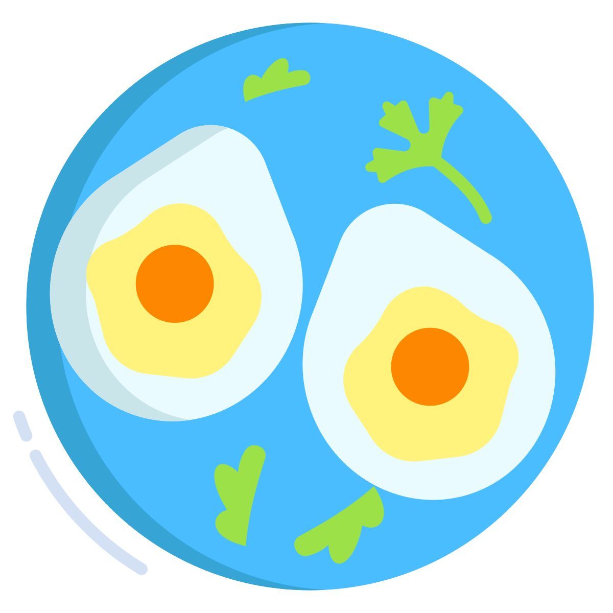 baked avocado and egg icon
