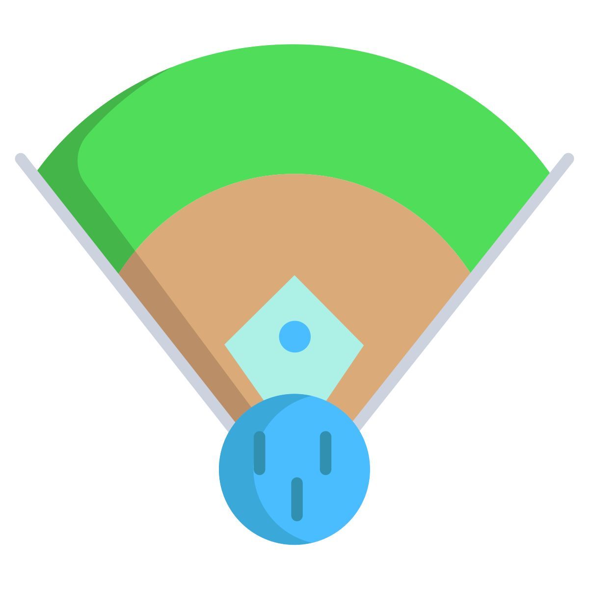 baseball stadium icon