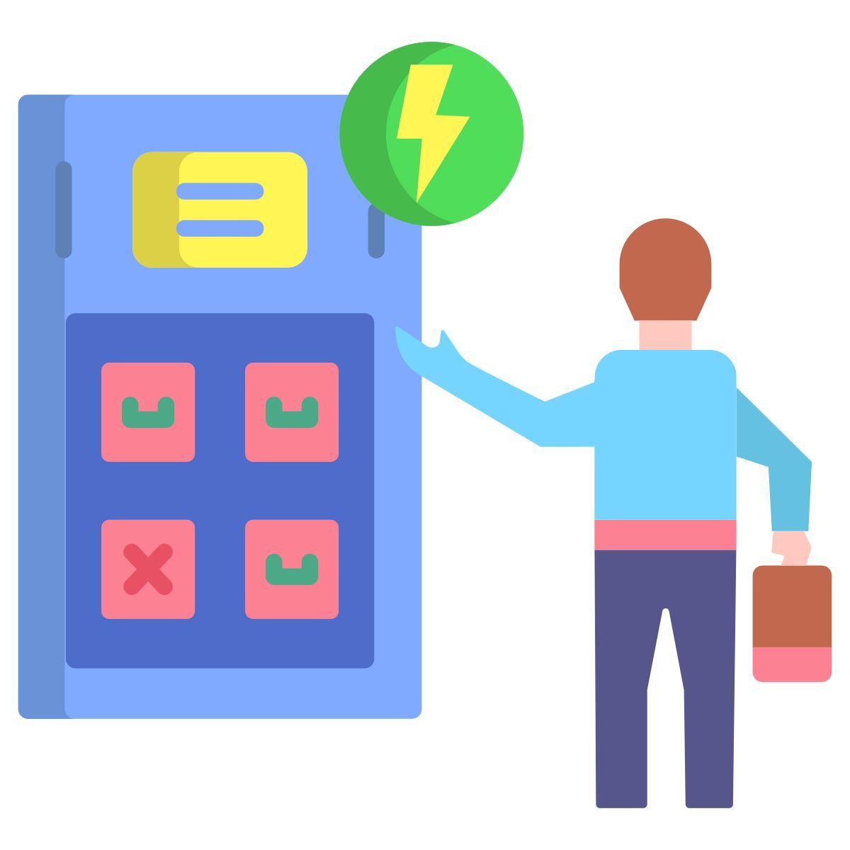 battery swapping station icon