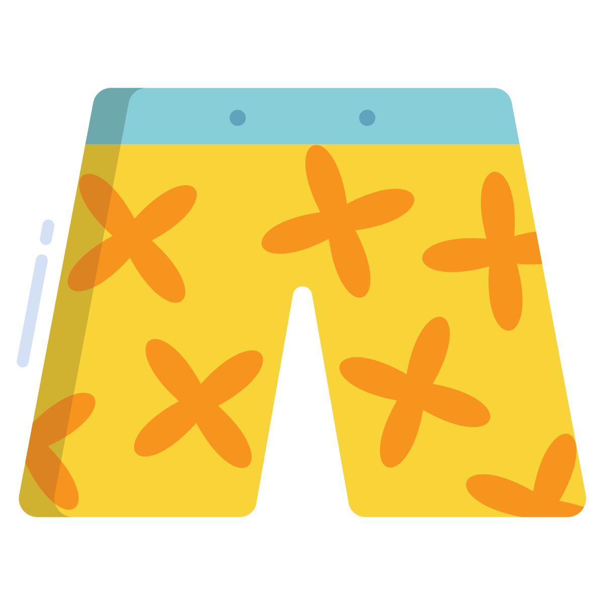 beach vacation wear icon