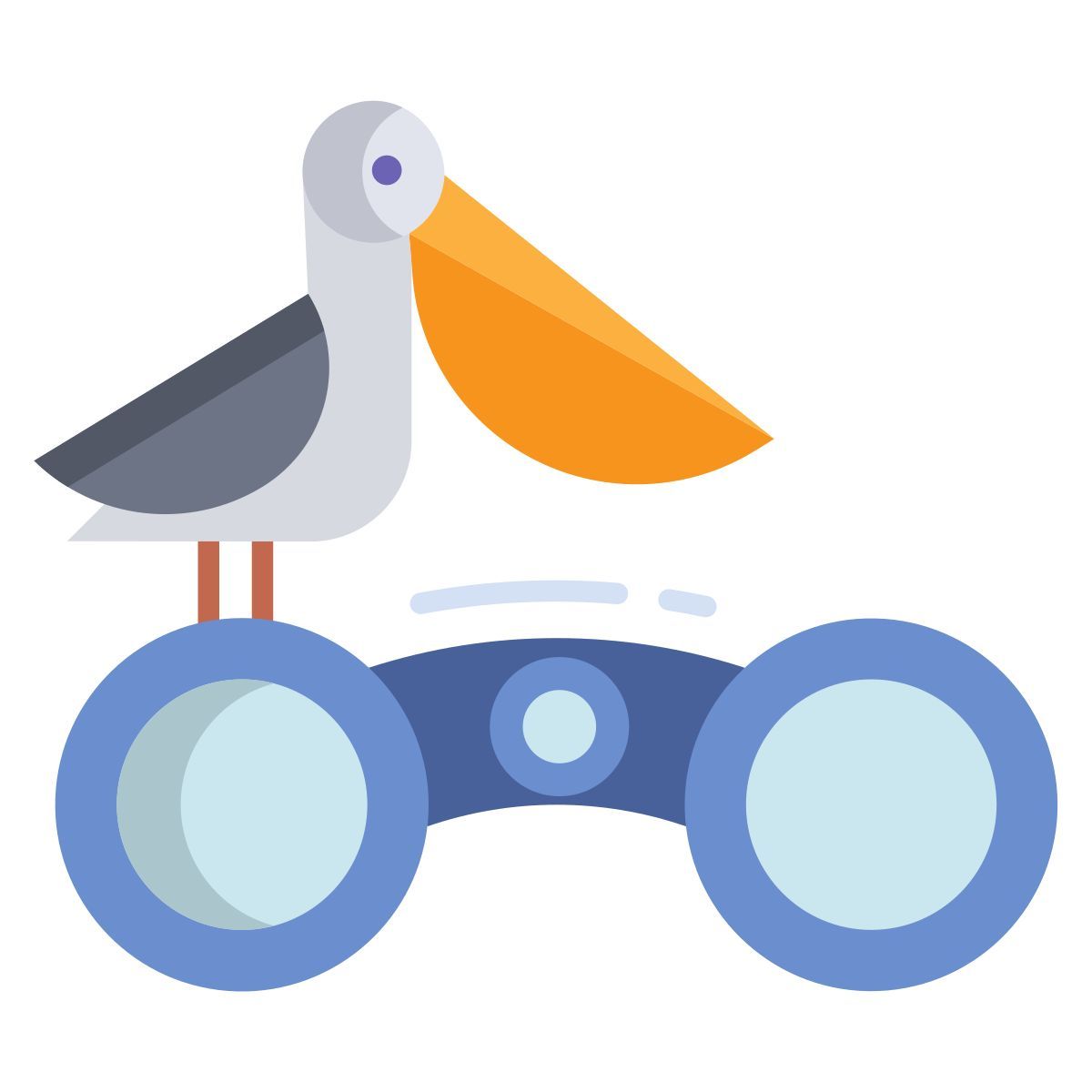 bird watching binocular icon