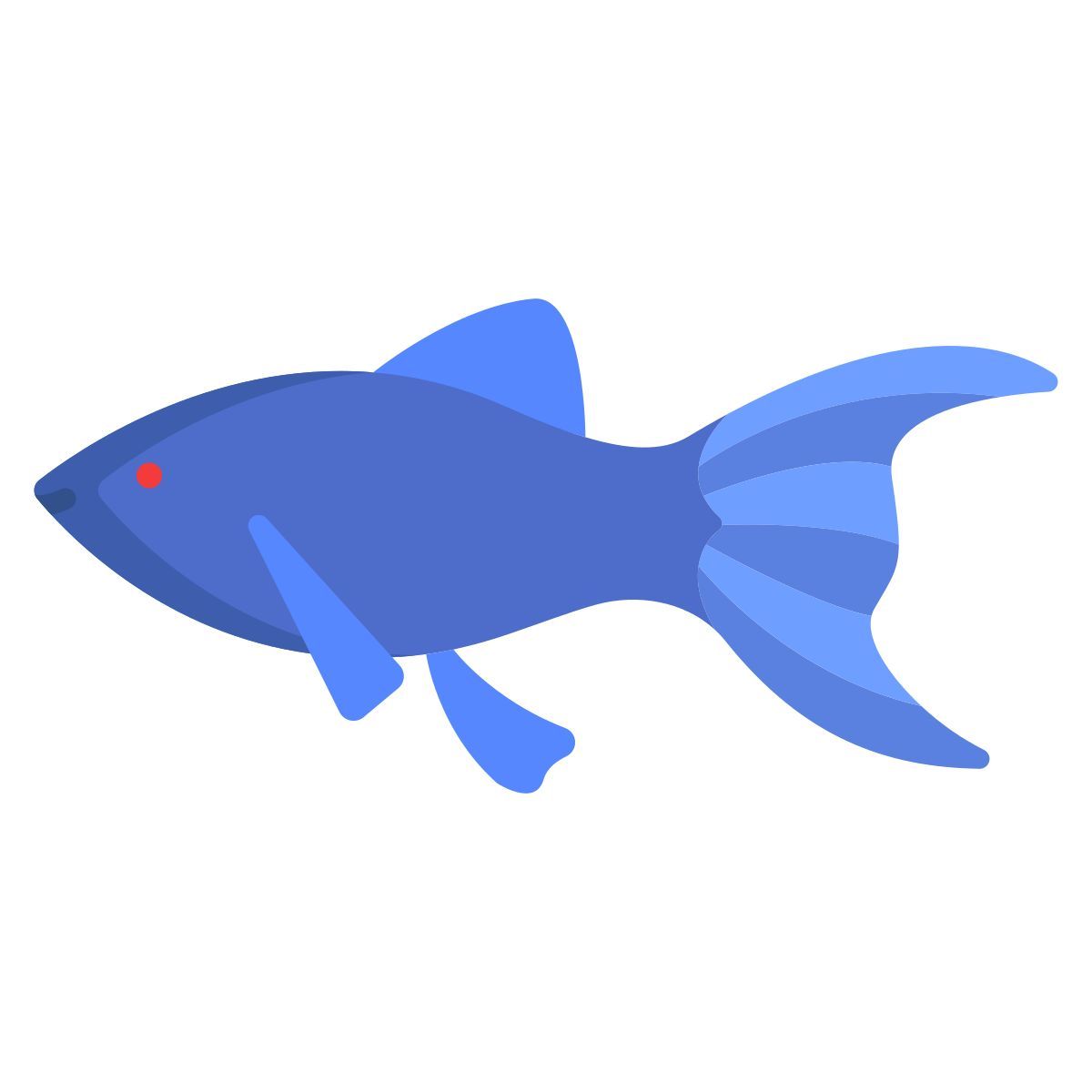 black molly fish icon