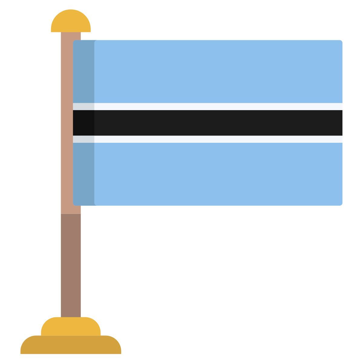 drapeau du botswana icon