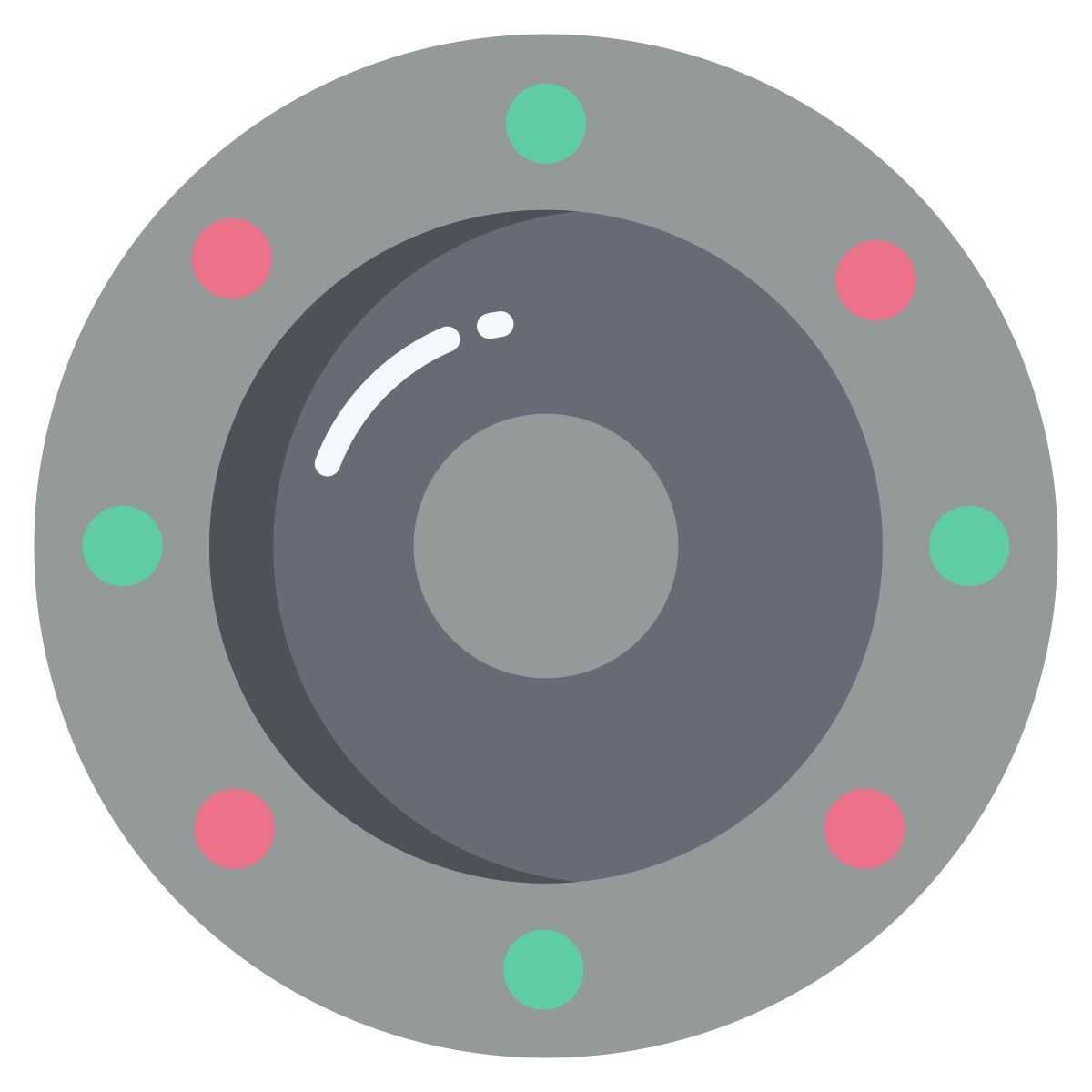 buckler metal shield icon