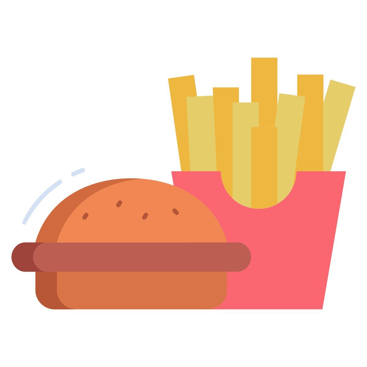 burger with fries icon
