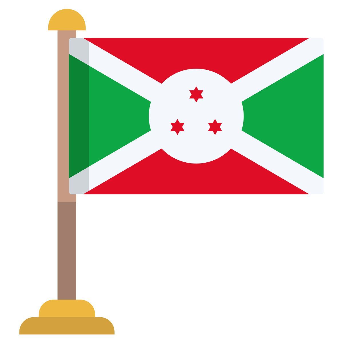 burundi flag icon