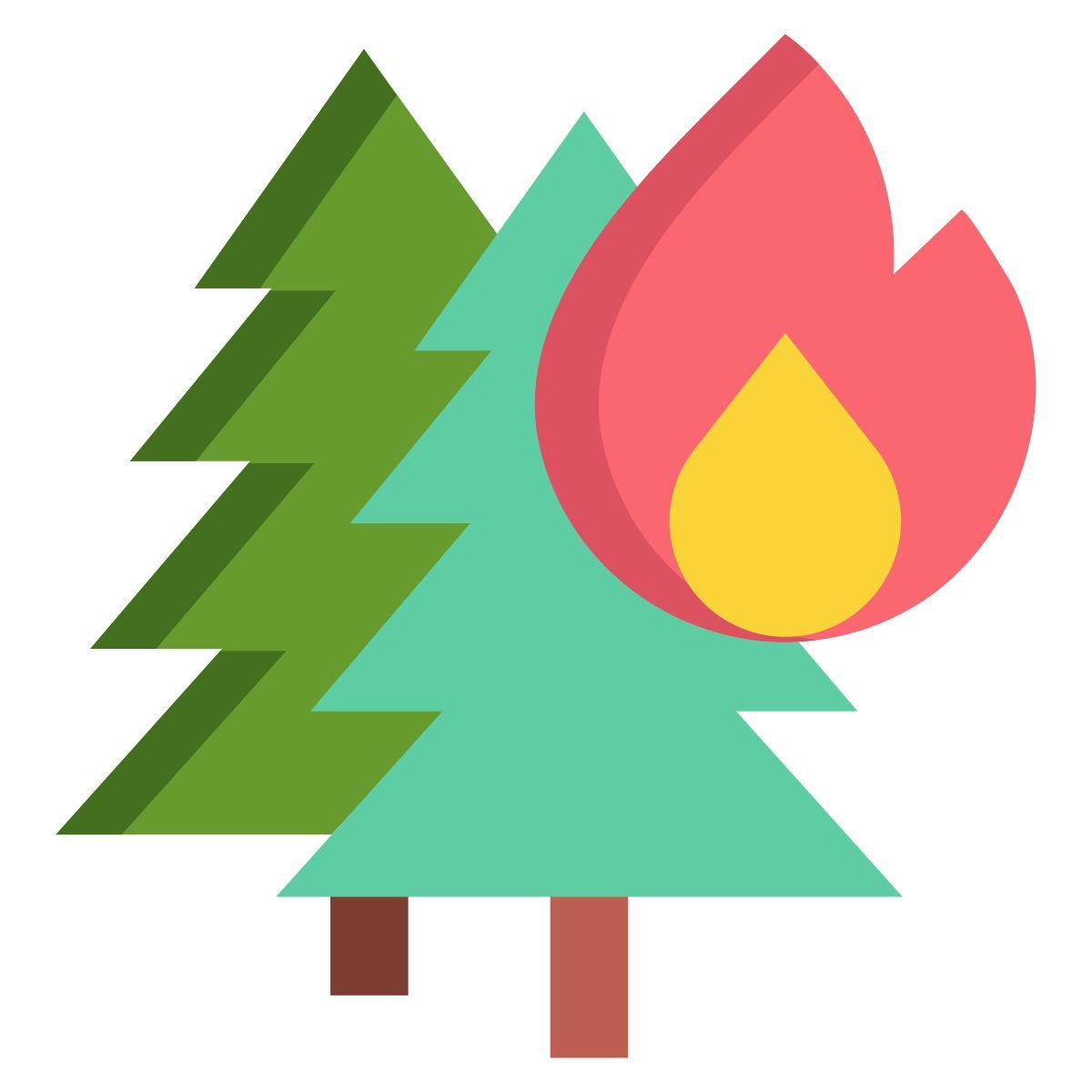 incendio boschivo icon