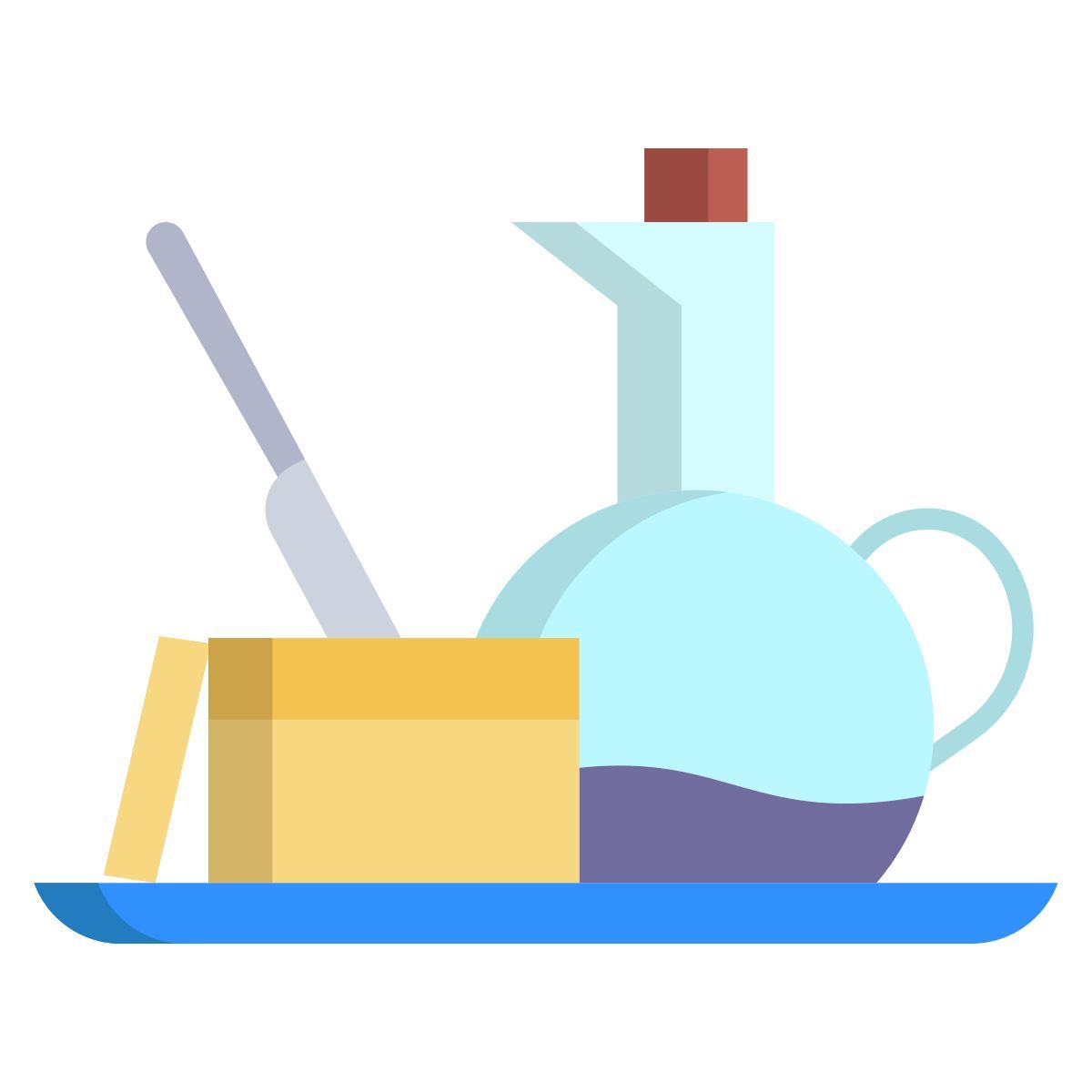 butter and olive oil icon