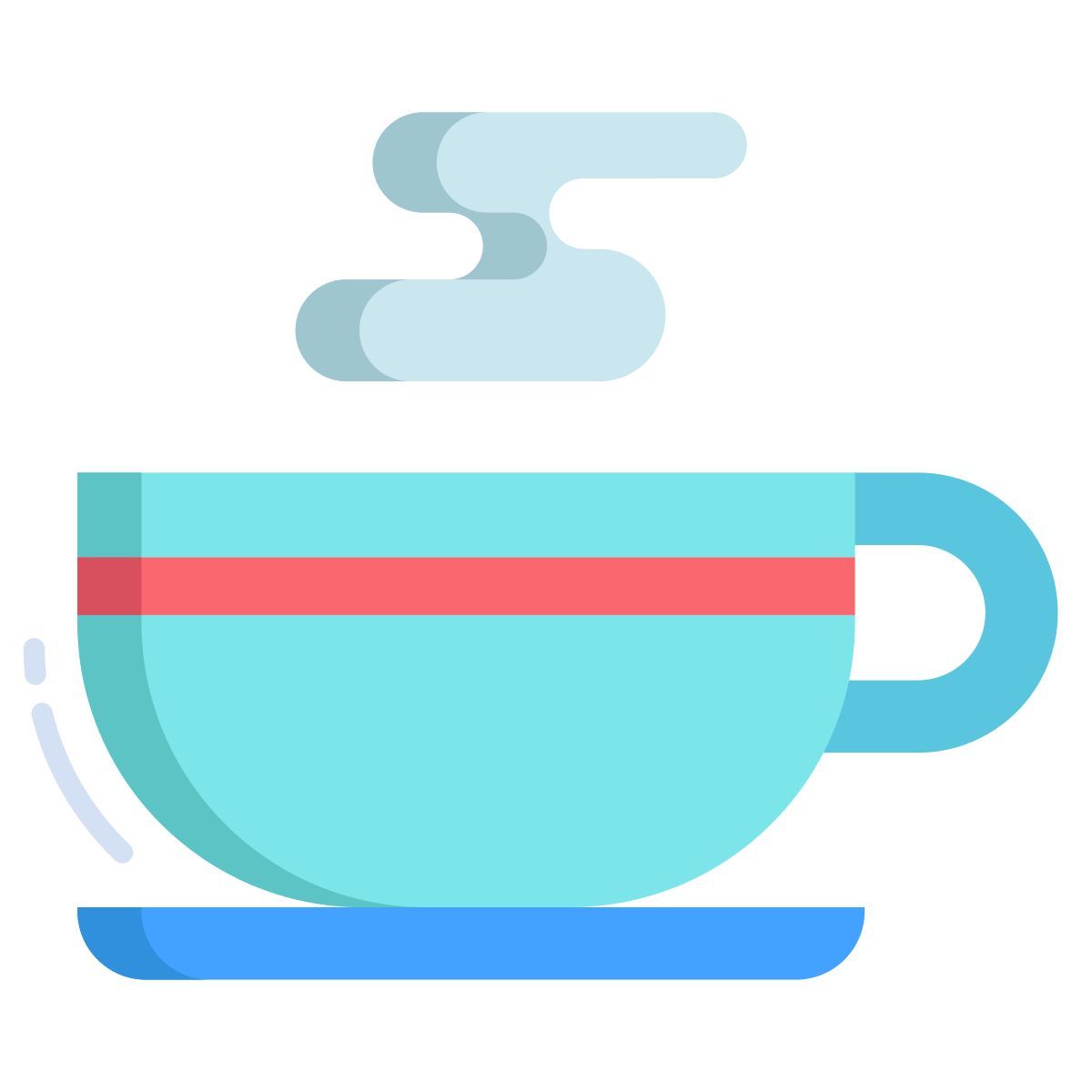 butterfly pea blue tea with milk copy icon