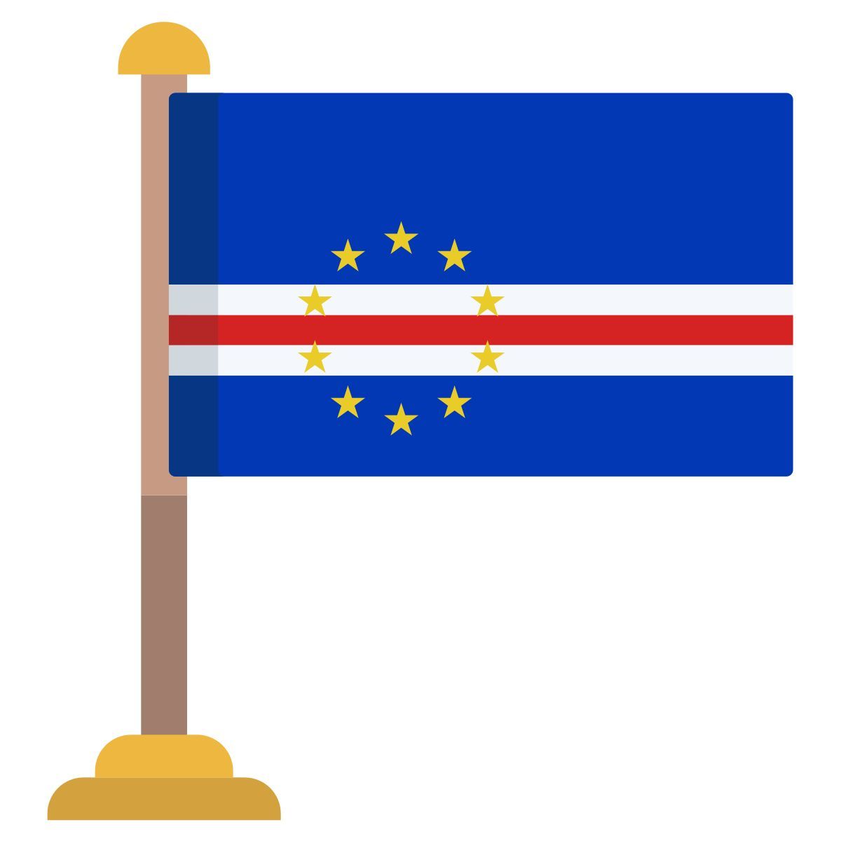 drapeau du cap vert icon