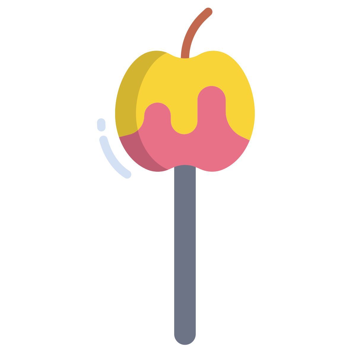 caramel apple candy icon