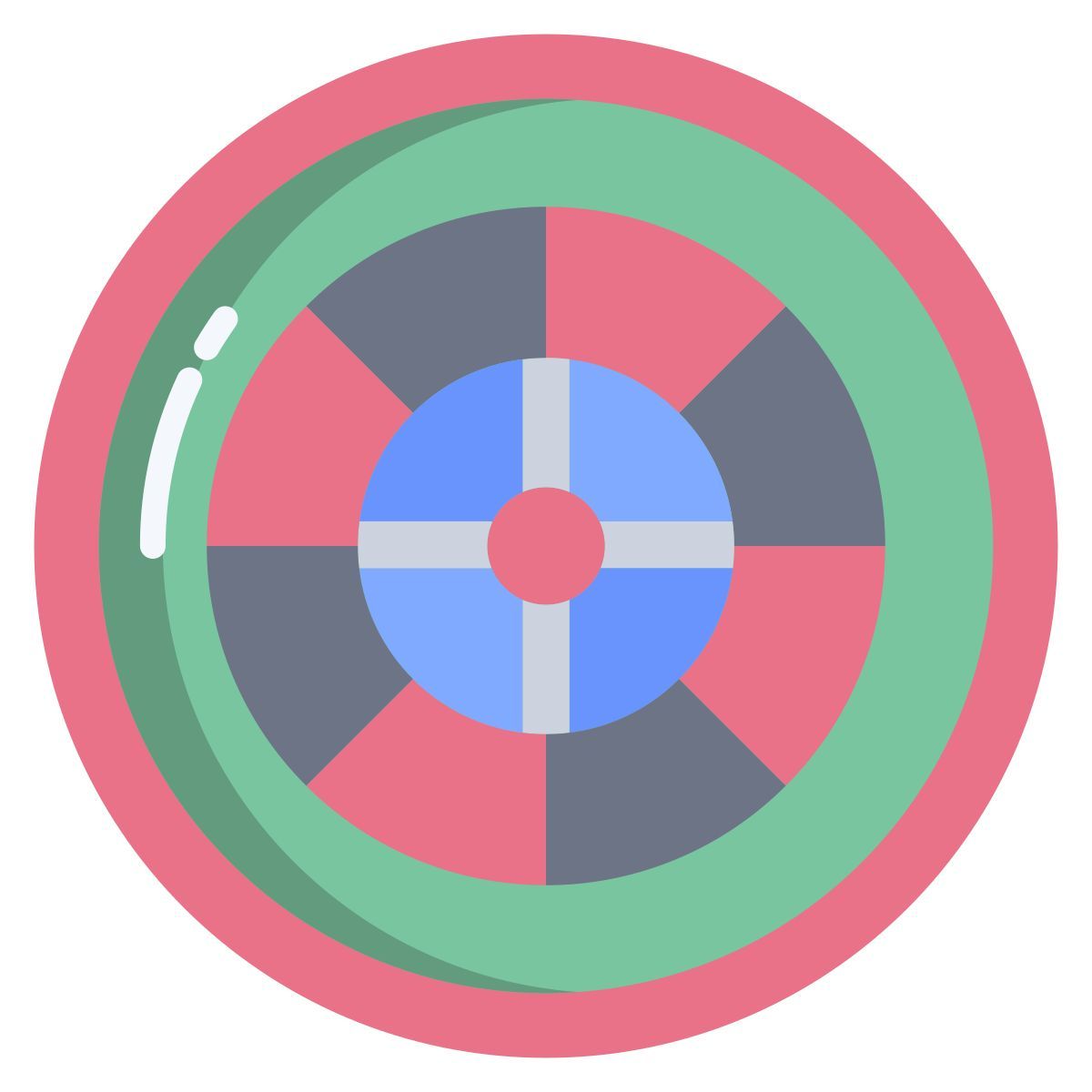 casino roulette icon