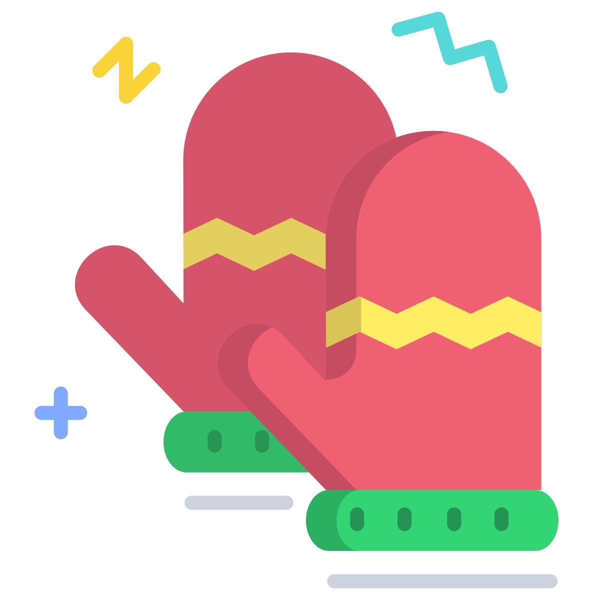 christmas gloves icon