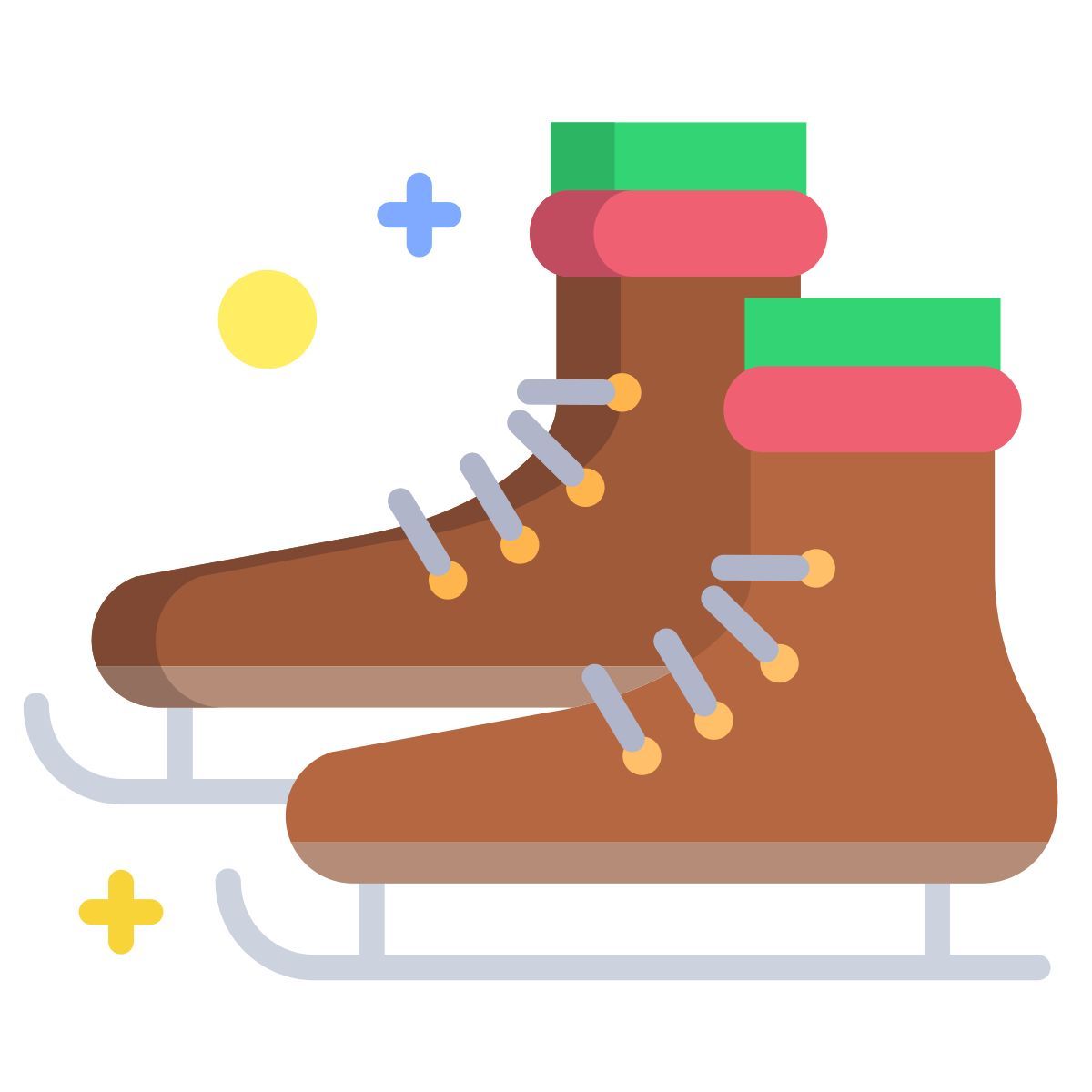 christmas skates icon