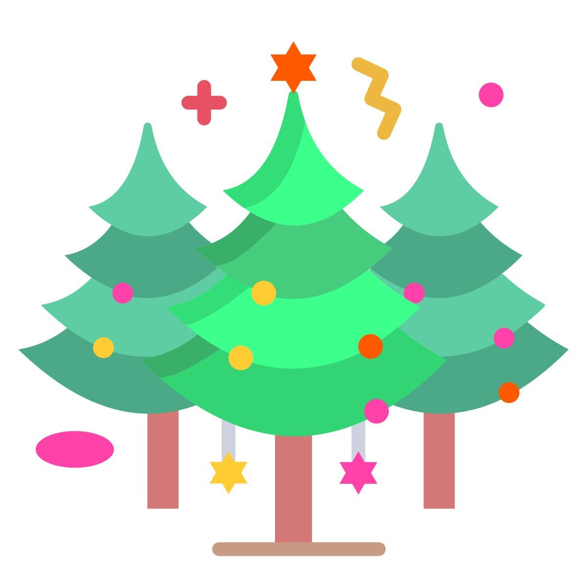 christmas trees icon