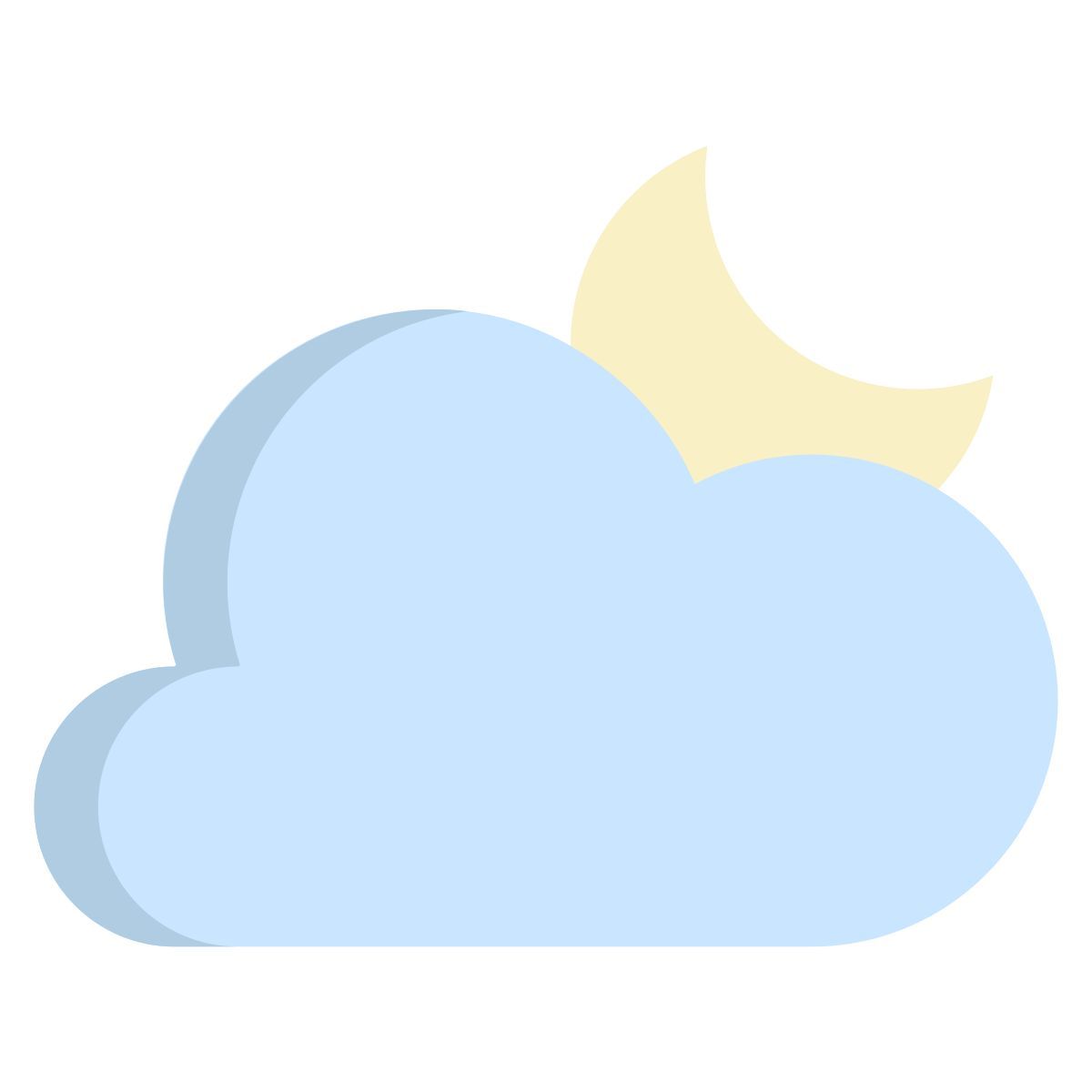 cloud moon icon