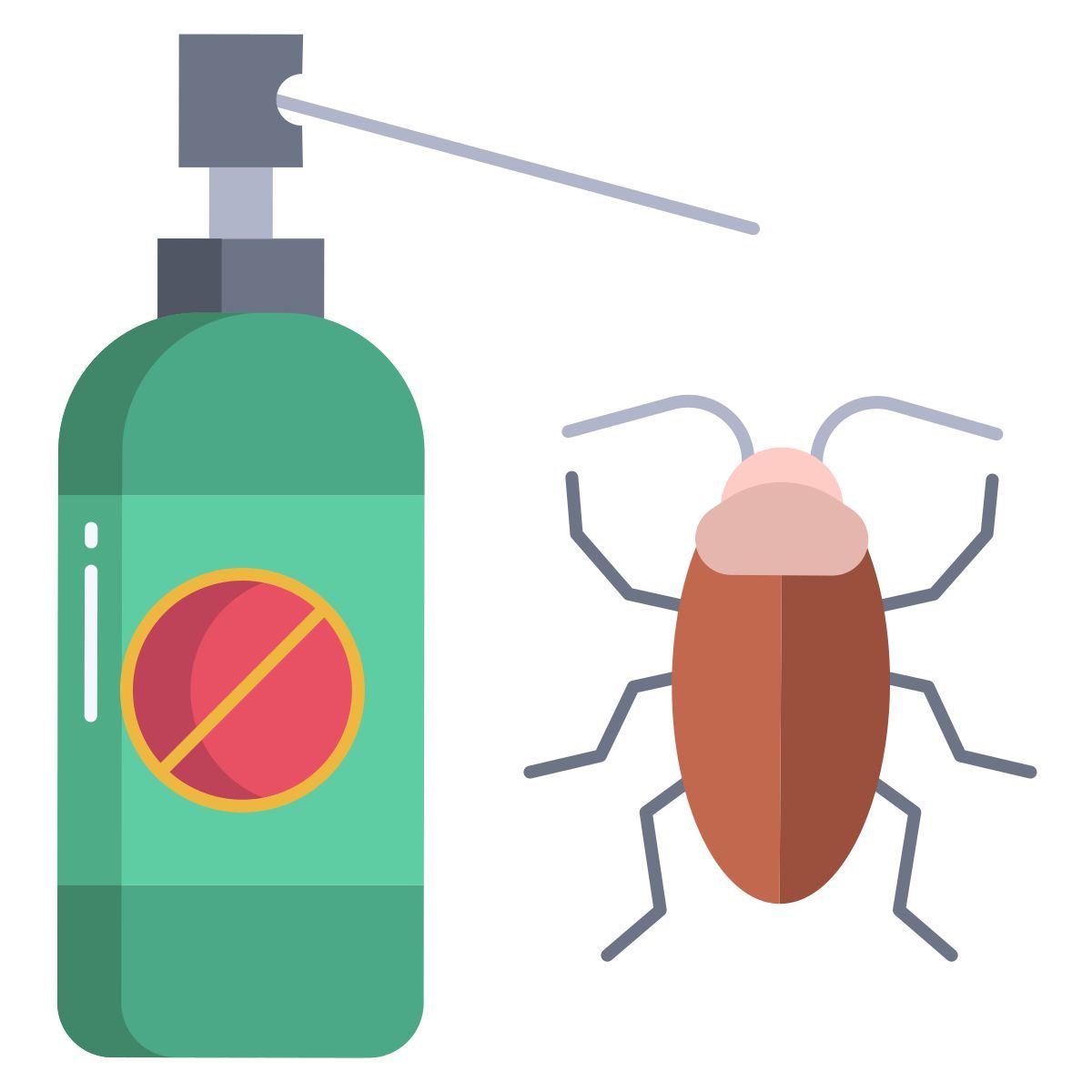 cockroach killer spray icon