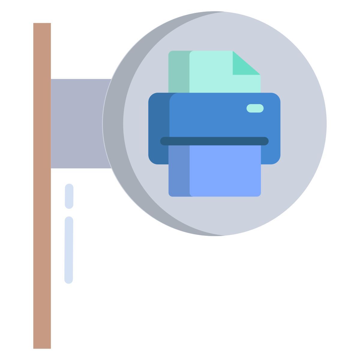 copy center sign icon