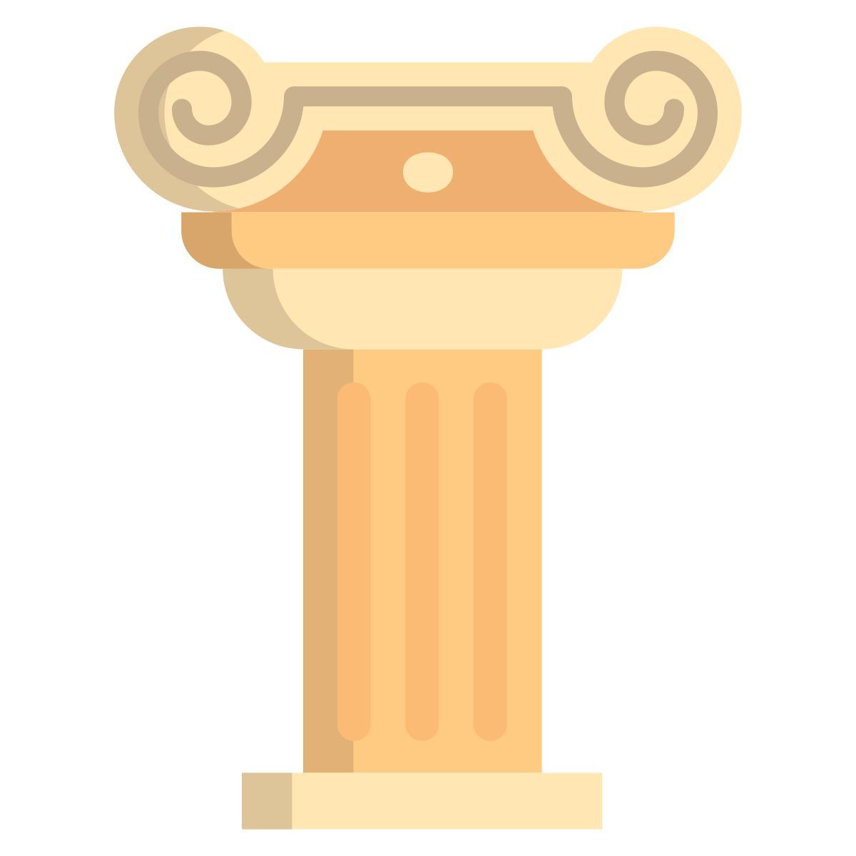 corinthian short pillar icon