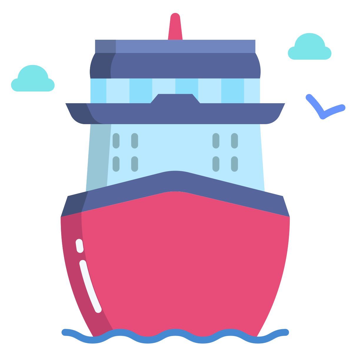 cruise vacation icon