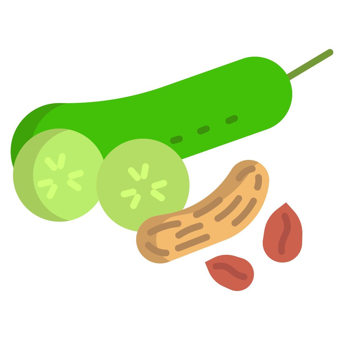cucumber and peanut icon