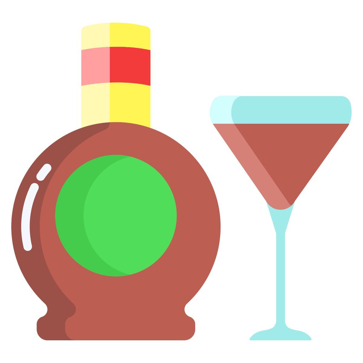 dark chocolate liqueur icon
