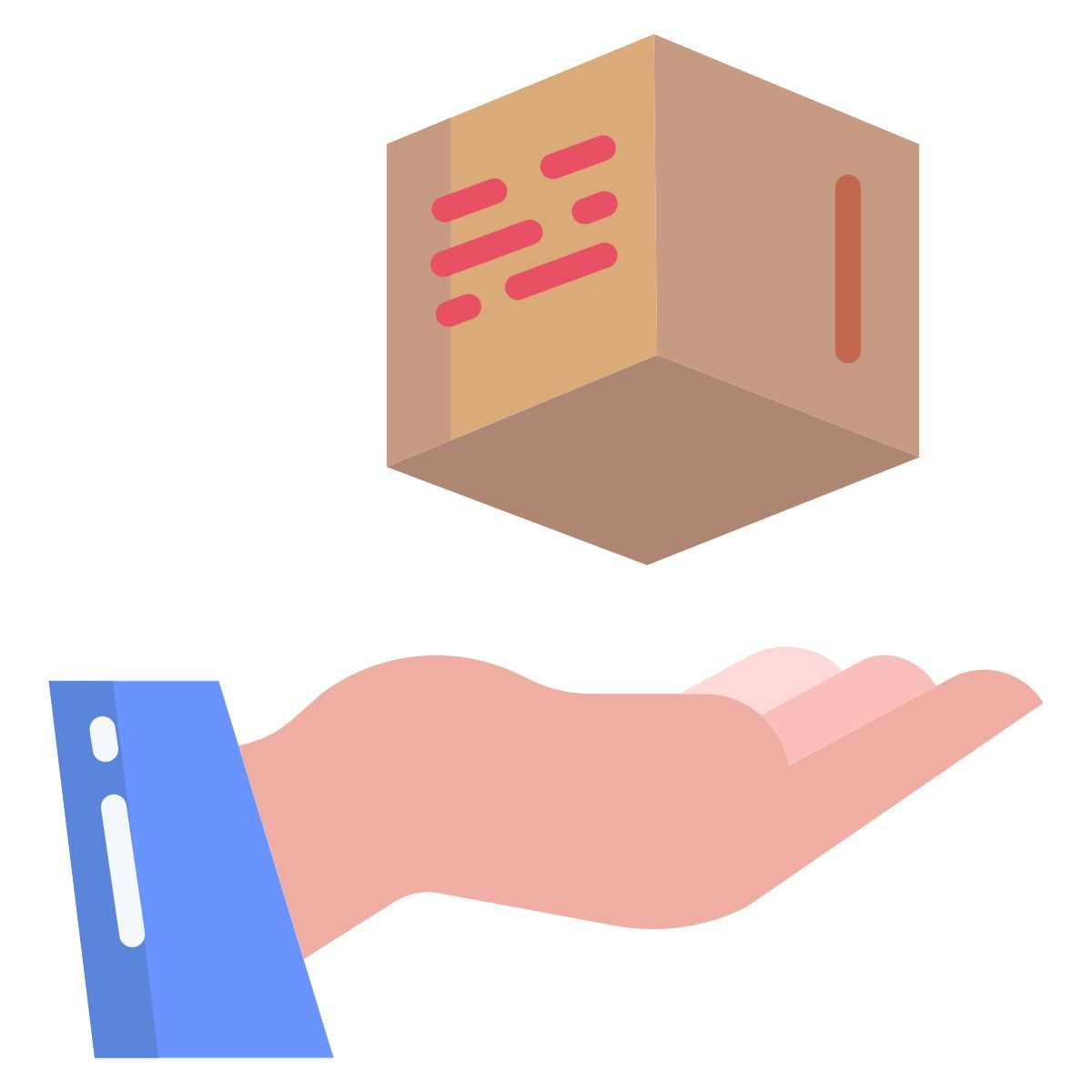 deliver in hand icon