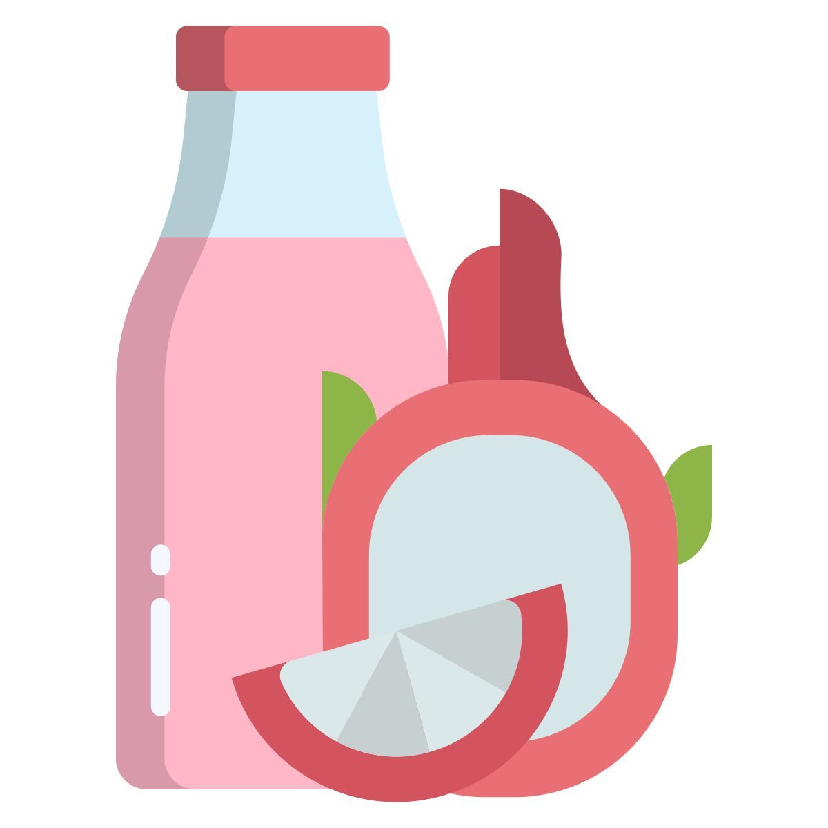 dragon fruit and lemon smoothie icon