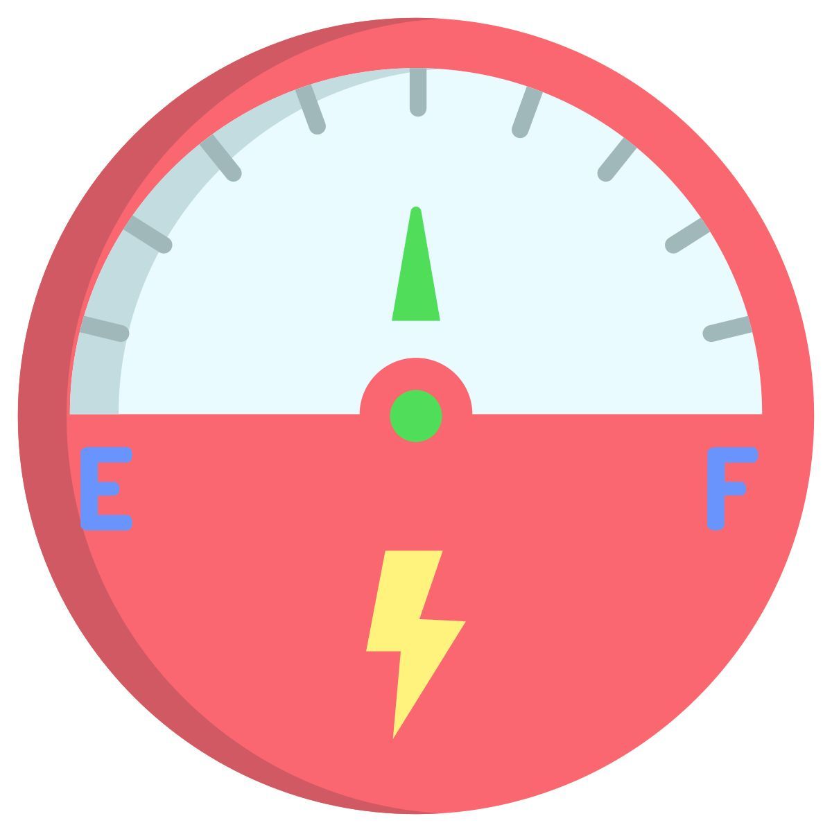 ev battery meter icon
