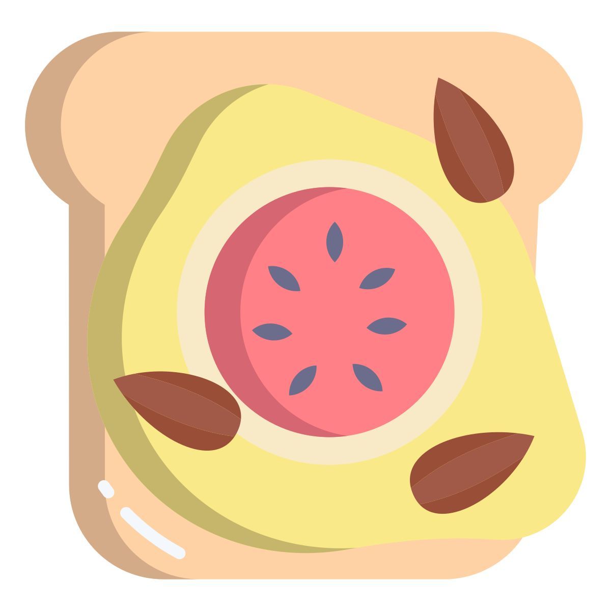 fig and almond toast icon