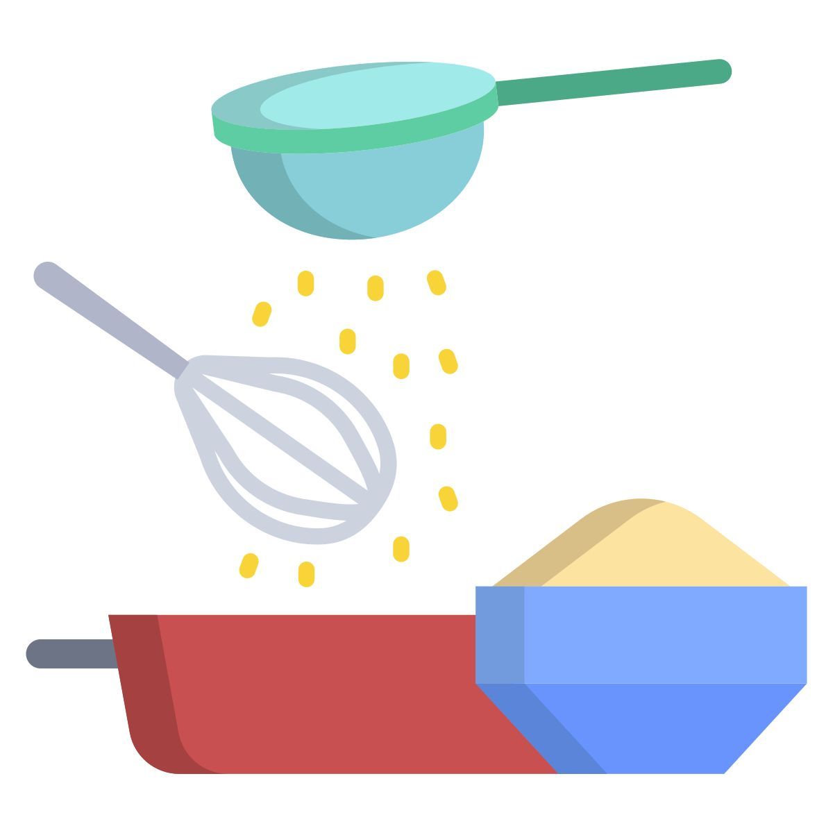 flour whisking icon