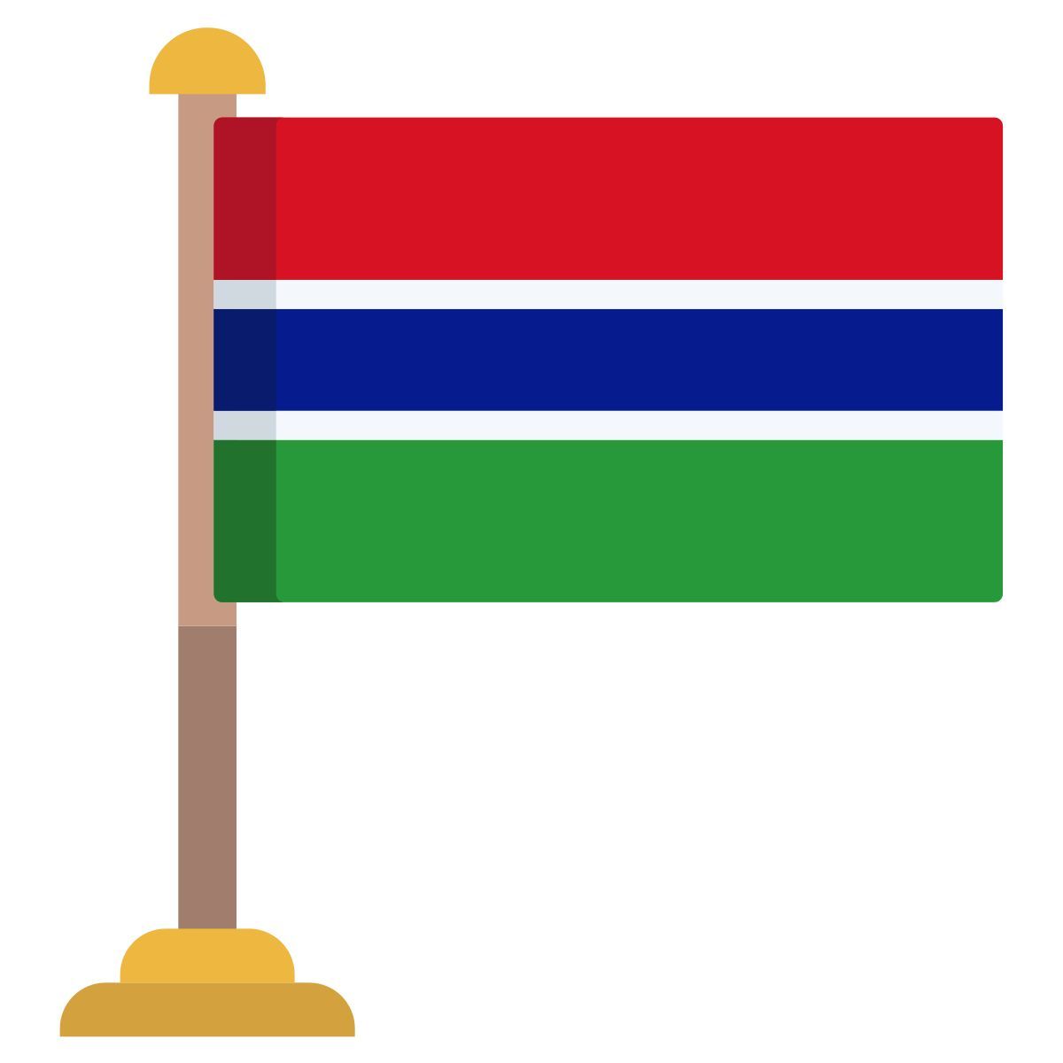 bandeira da gâmbia icon