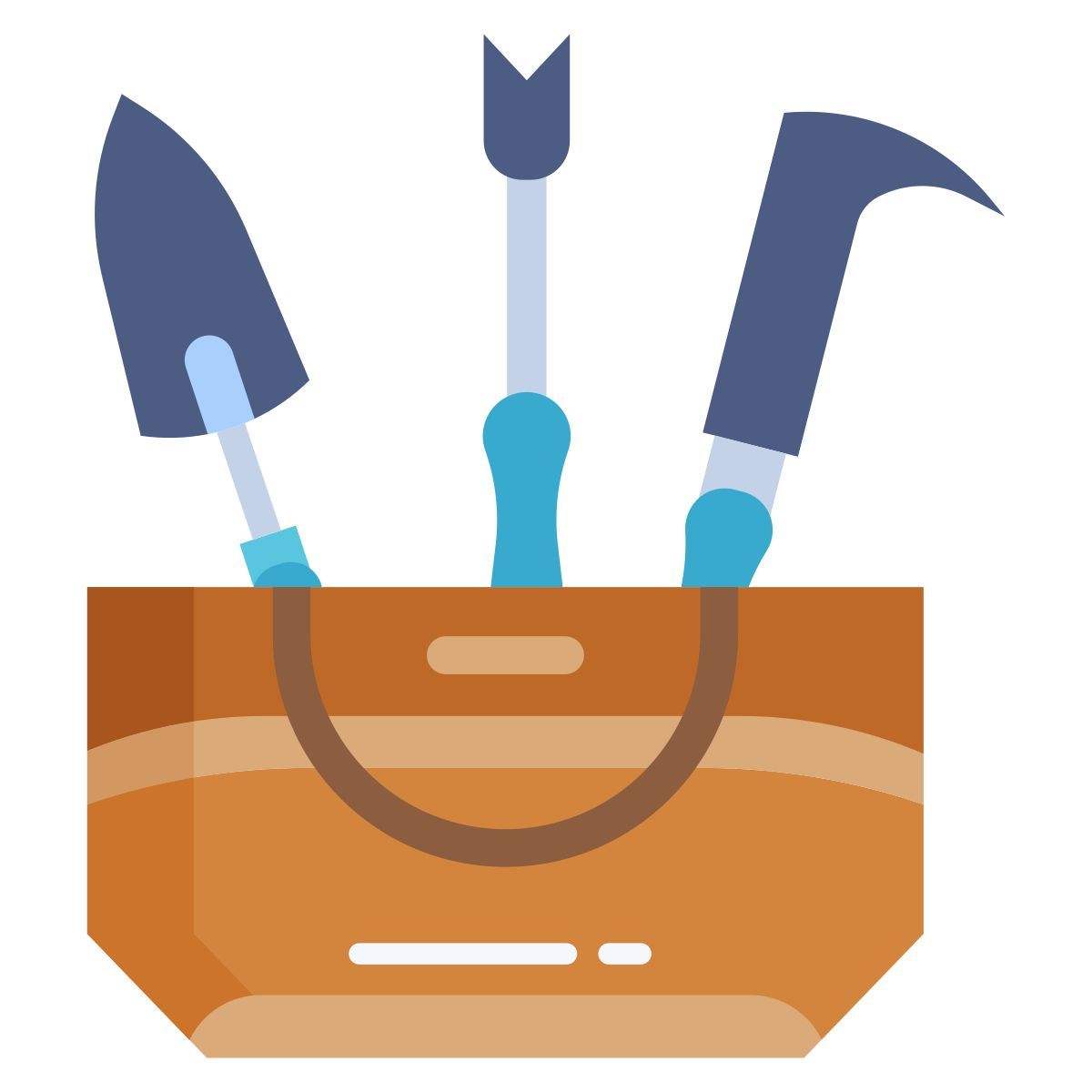 gardening tool bag icon