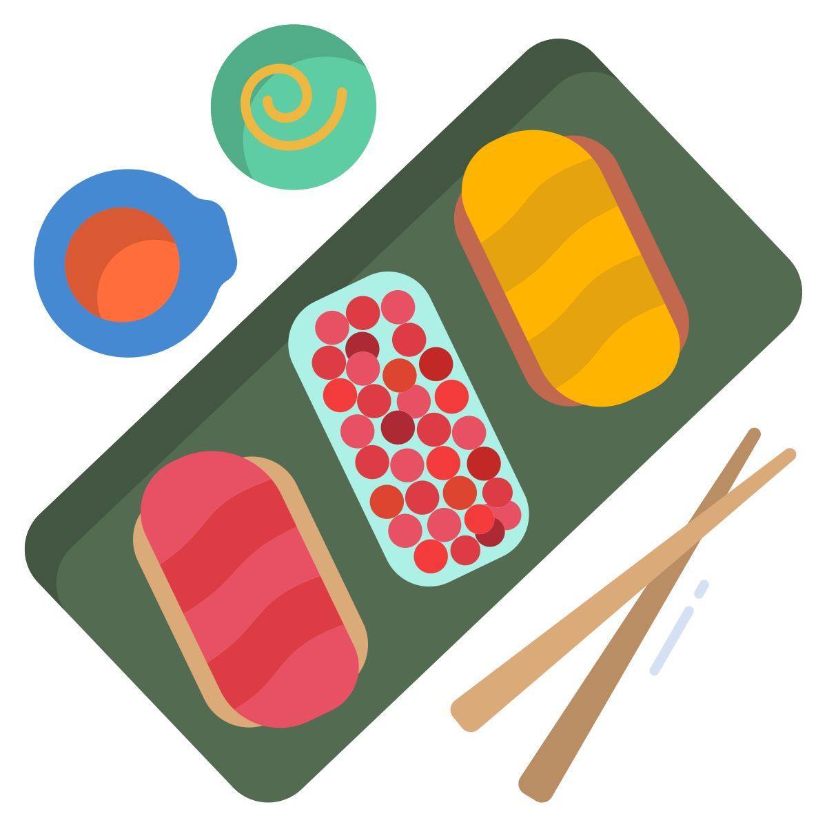 gunkan maki and nigiri icon