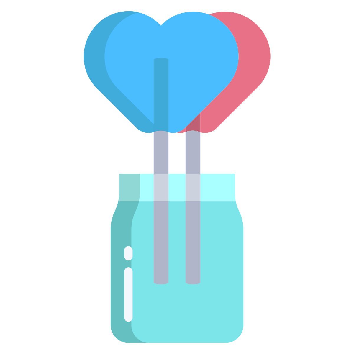 heart lollipop icon