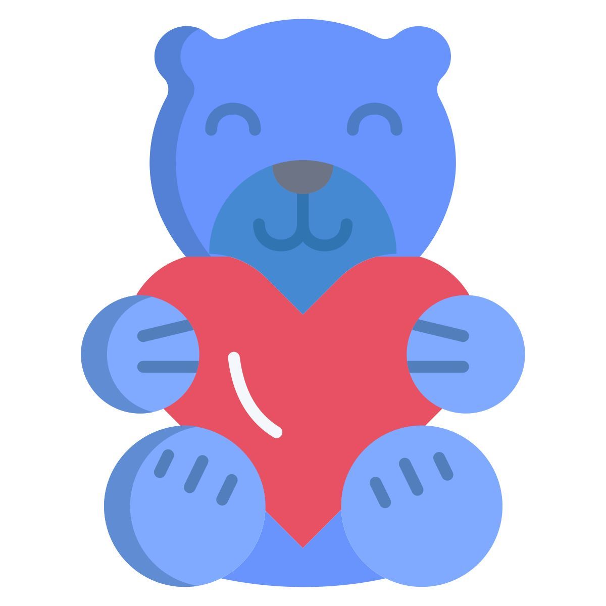heart teddy bear icon