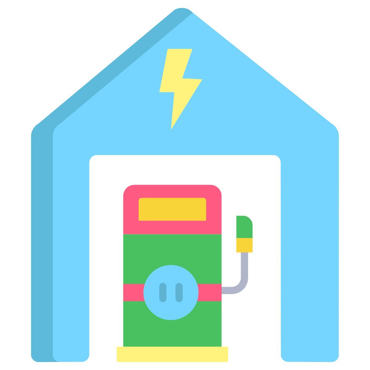 home ev station icon