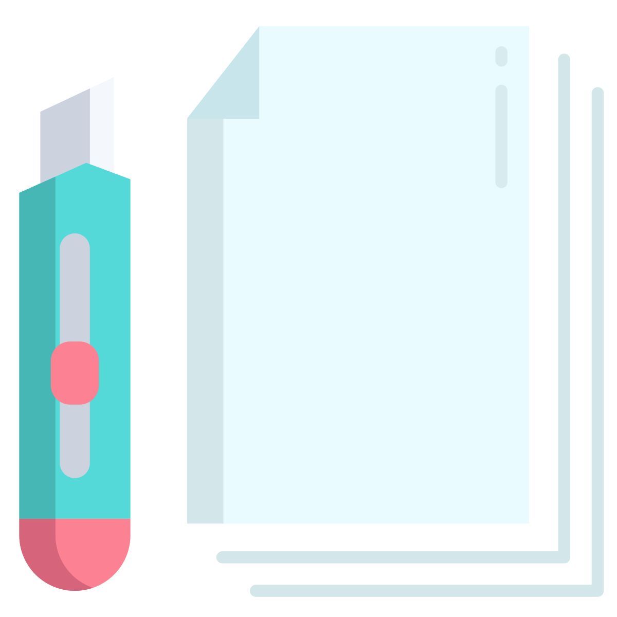 cut paper icon