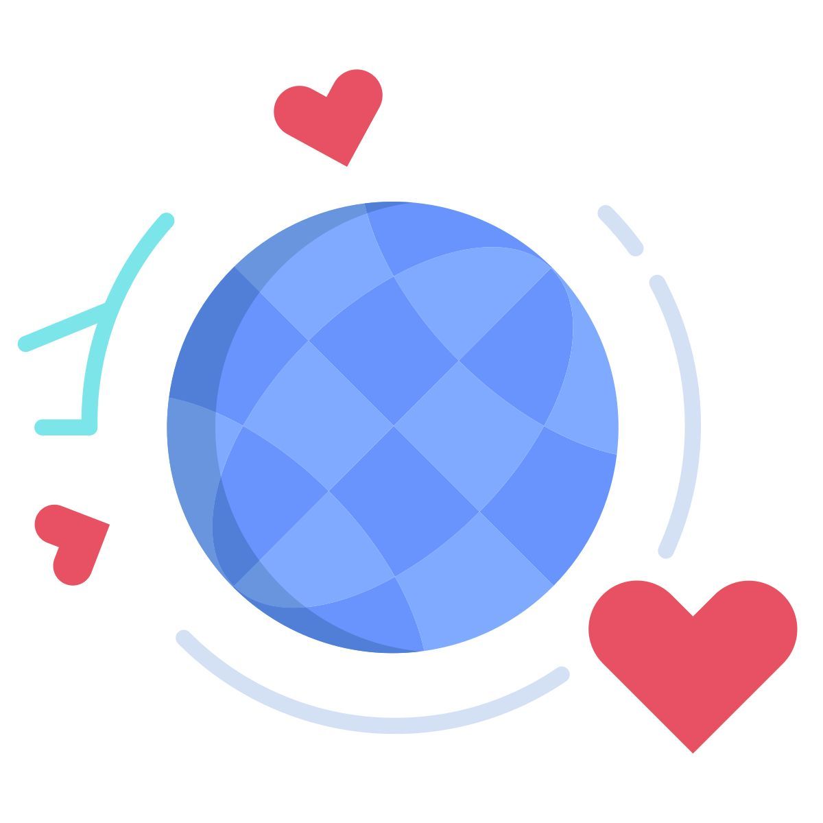 honeymoon globe icon