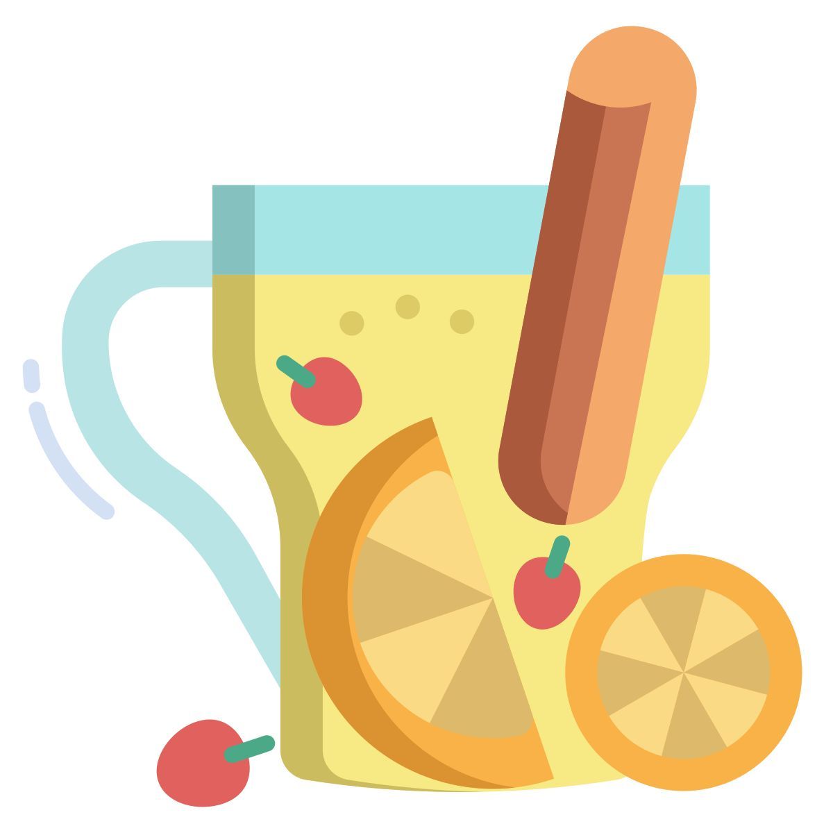hot tea with lemon icon