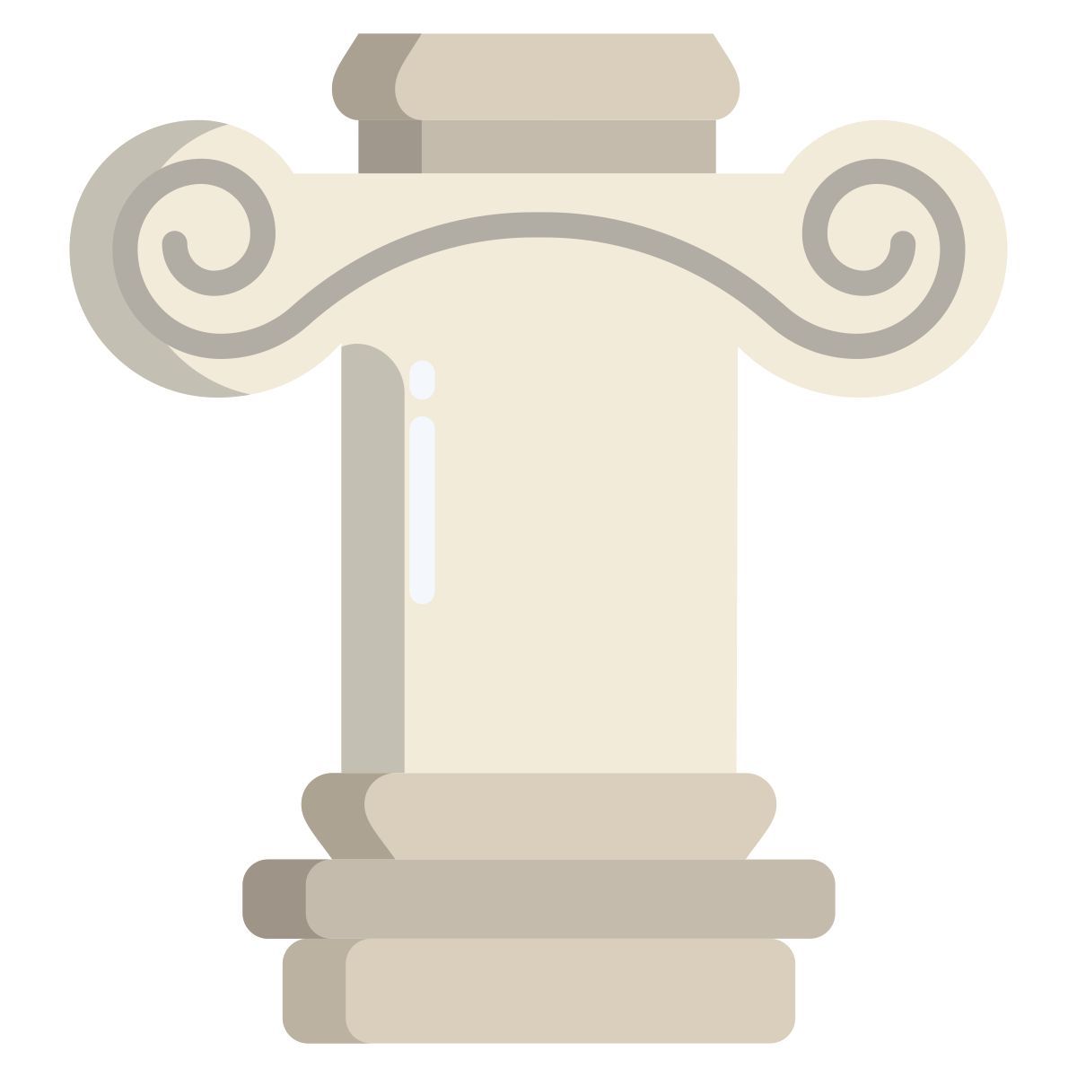 ionic greek pillar icon
