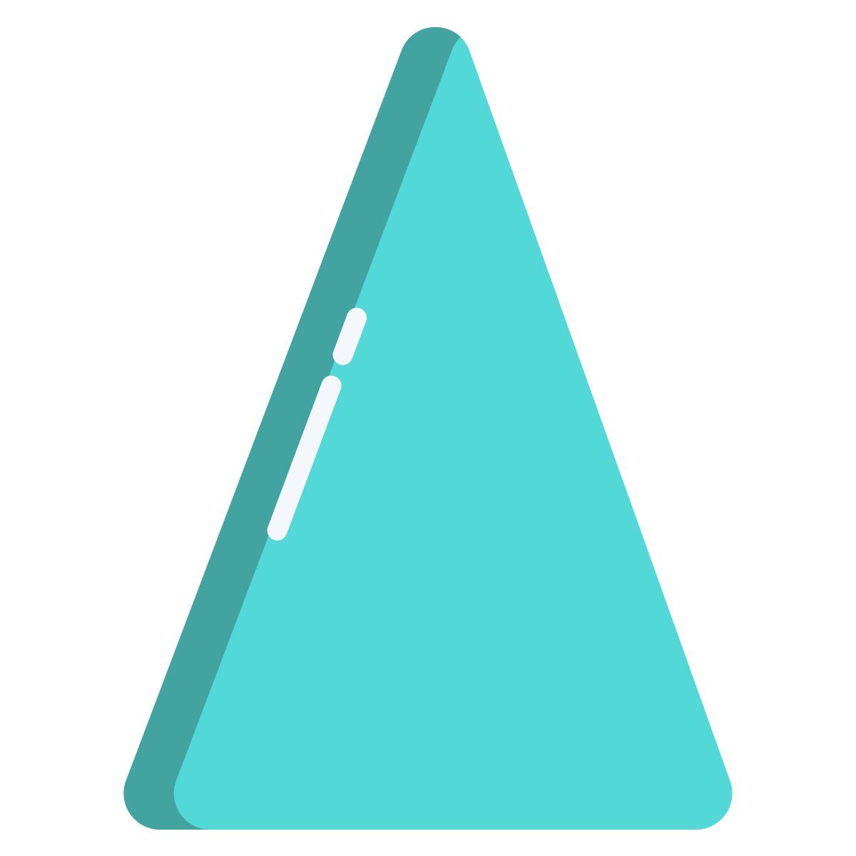 triángulo isósceles icon