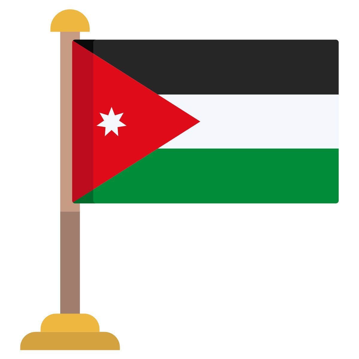 bandeira da jordânia icon