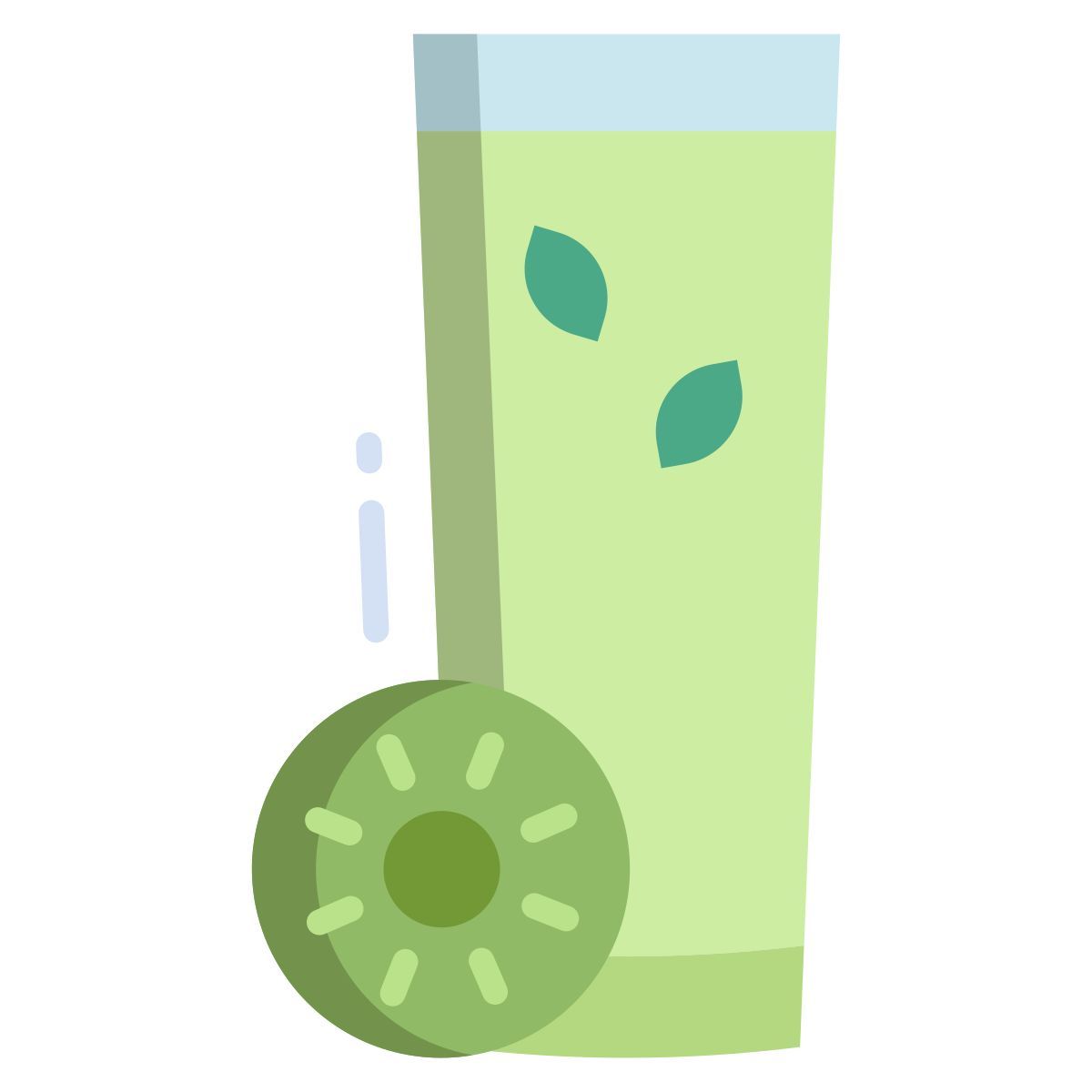 kiwi and pineapple smoothie icon